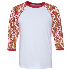 Oodles t shirt red, gold, and white 